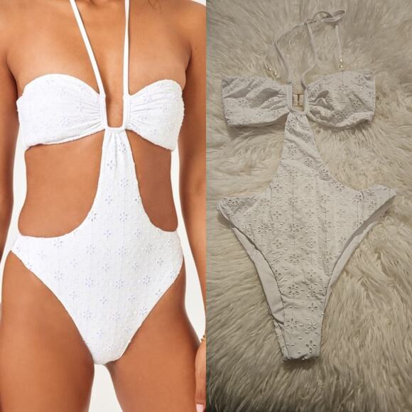 L Space Other - LSPACE Marina One Piece Bitsy Swimsuit White XS NWT